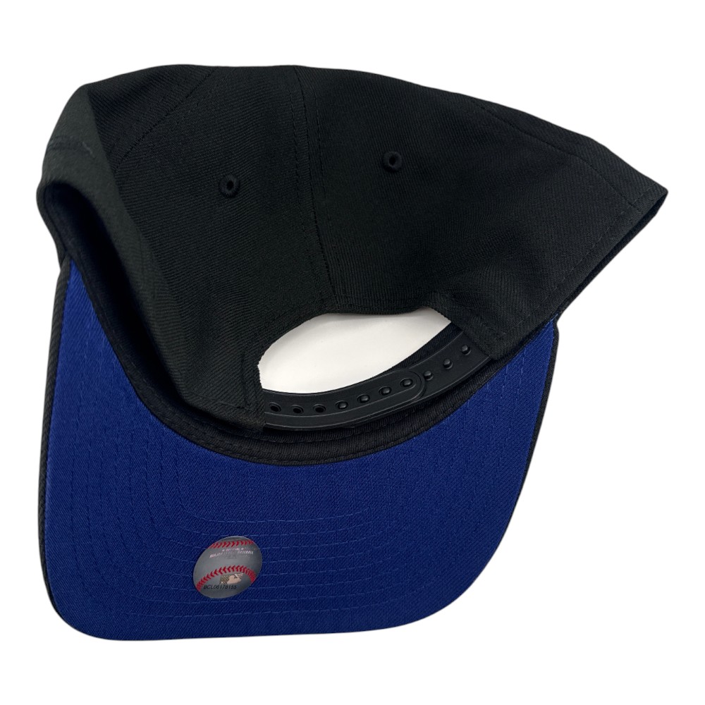 Los Angeles Dodgers All Black 50th Anniversary Patch Royal UV New Era 9FIFTY A-Frame Snapback Hat