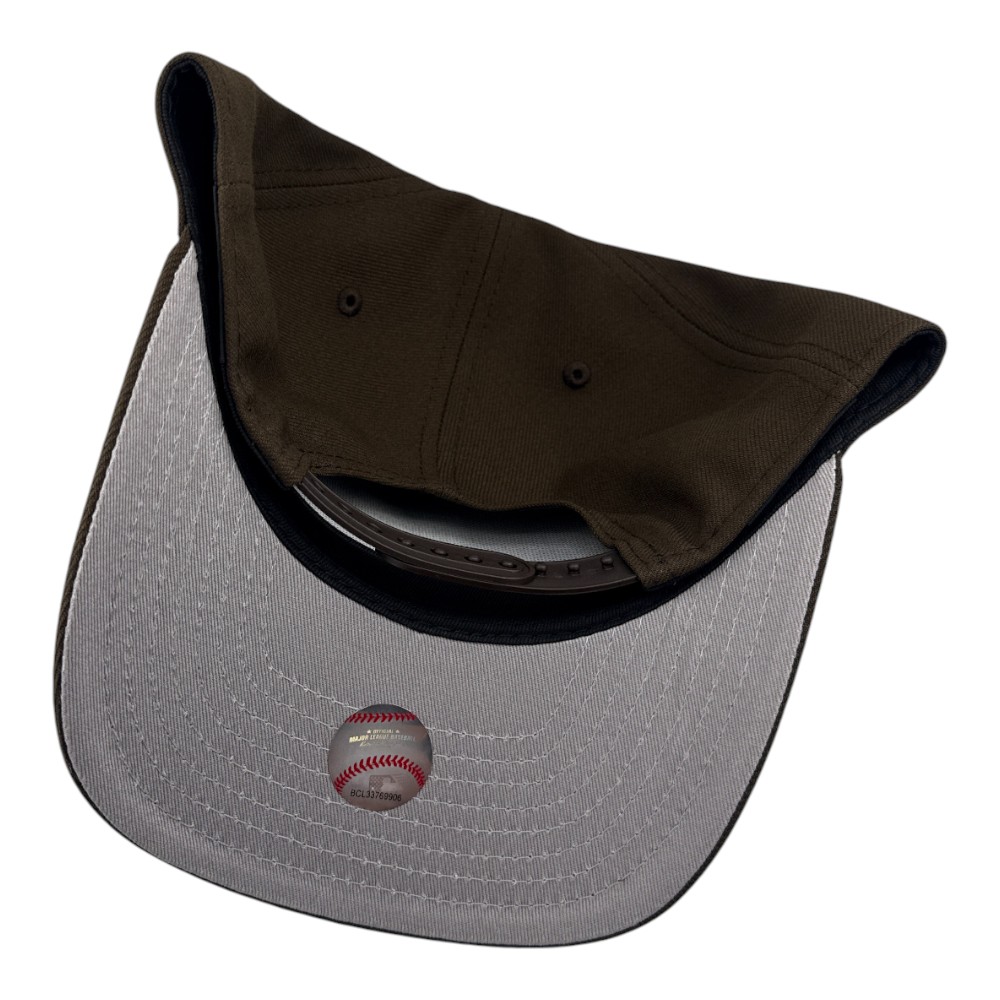 Los Angeles Dodgers Walnut Brown Upside Down LA Grey UV New Era 9FIFTY A-Frame Snapback Hat