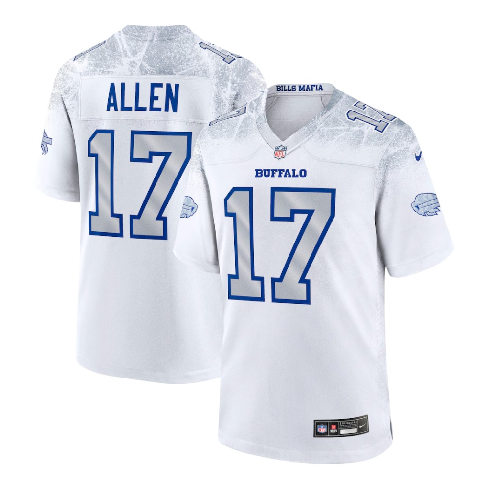 Buffalo Bills Josh Allen White 2025 Rivalries Collection Nike Game
