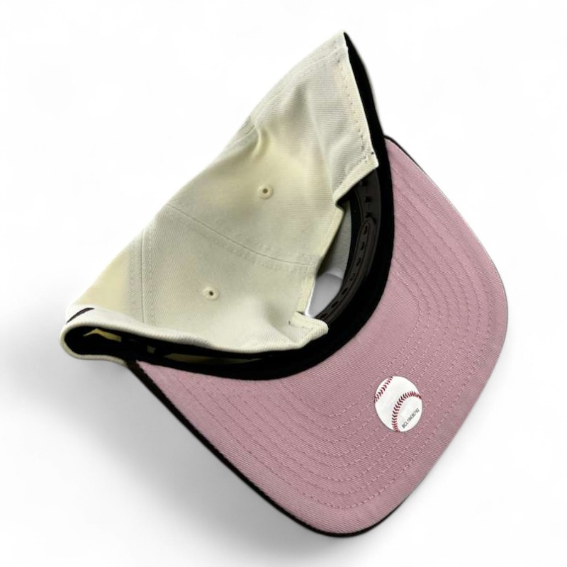 California Angels Chrome and Brown "Halos Collection" 35th Anniversary Patch Pink UV 9FIFTY A-Frame Snapback Hat