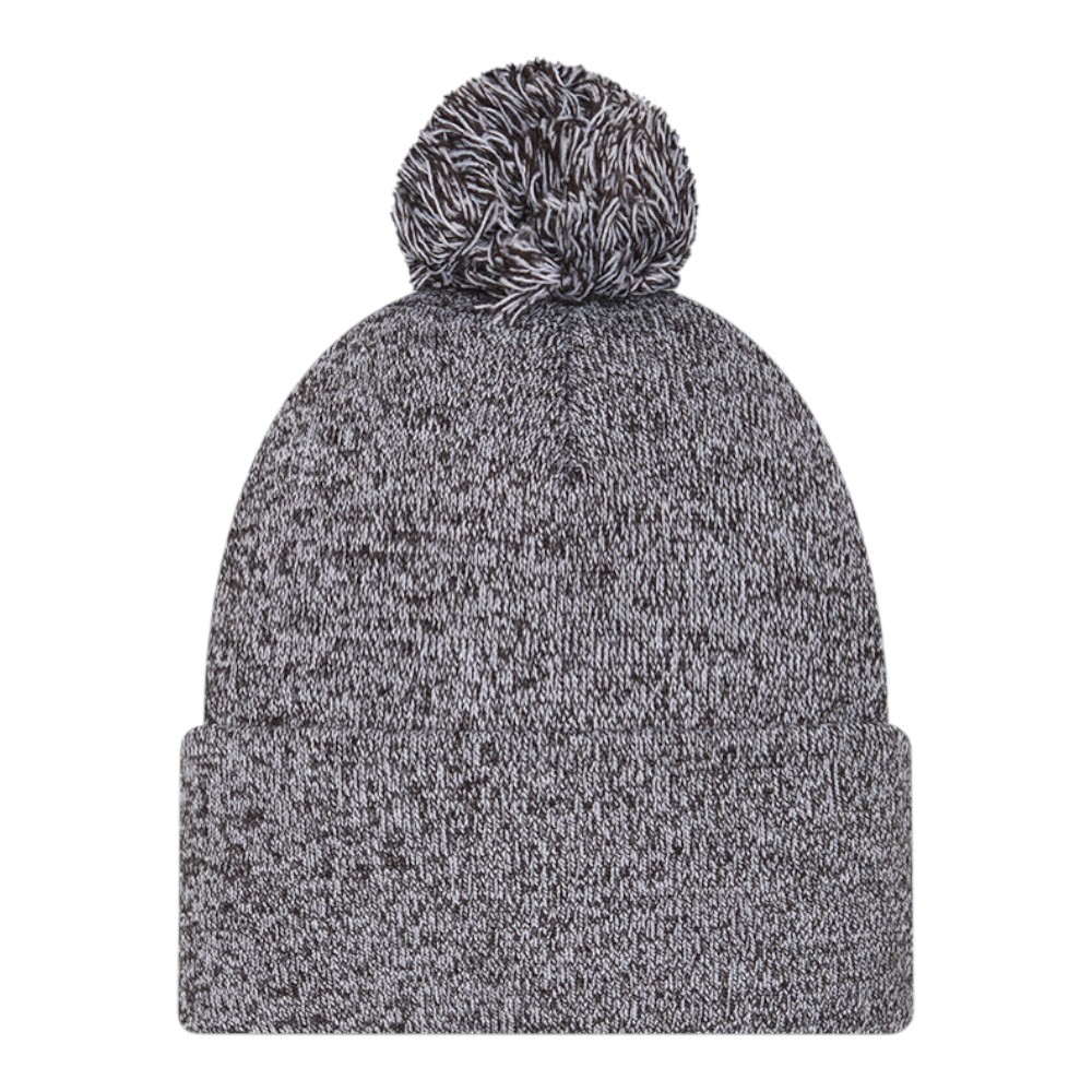 Baltimore Ravens Black Marl New Era Cuffed Knit Pom Beanie Hat