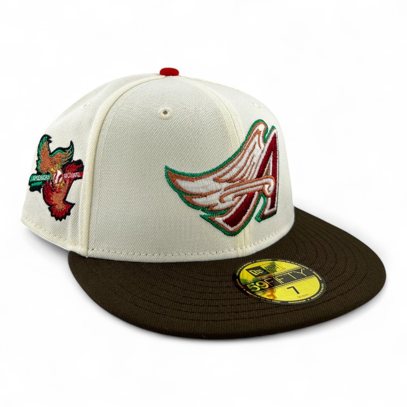 AH MURDERZ × MLB × NEW ERA® Angels Anaheim Angels Chrome and Brown 