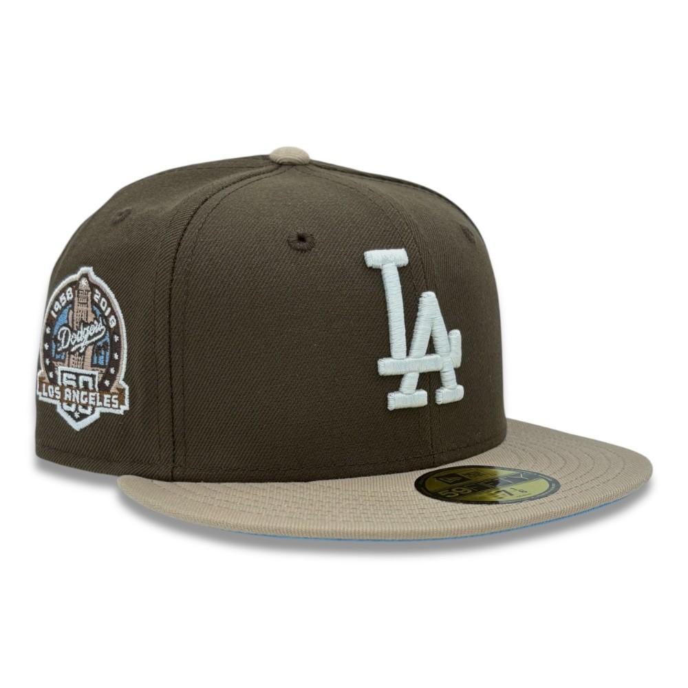 Los Angeles Dodgers Brown Two Tone 60th Anniversary Patch Light