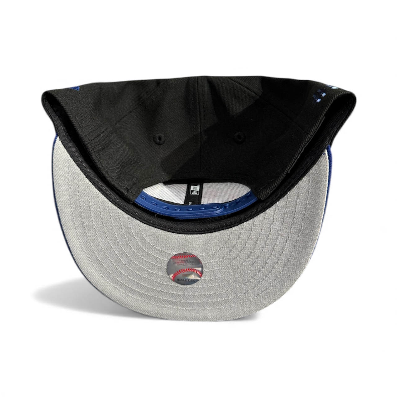 Youth Los Angeles Dodgers Black and Royal Blue Ohtani Anime ITFDB Patch Gray UV New Era 9FIFTY Snapback Hat