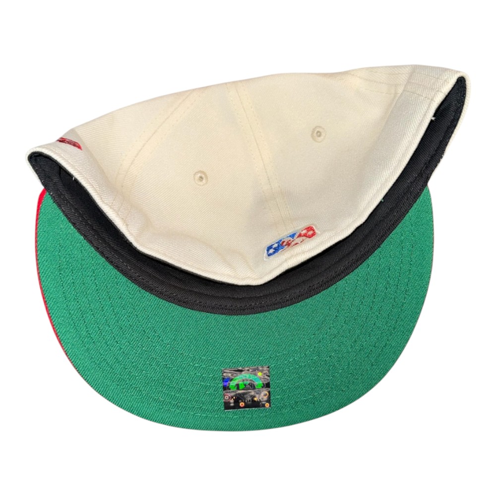 Lehigh Valley Coquis Vice Blue and Scarlet Puerto Rico Flag Patch Geen UV MiLB New Era 59FIFTY Fitted Hat