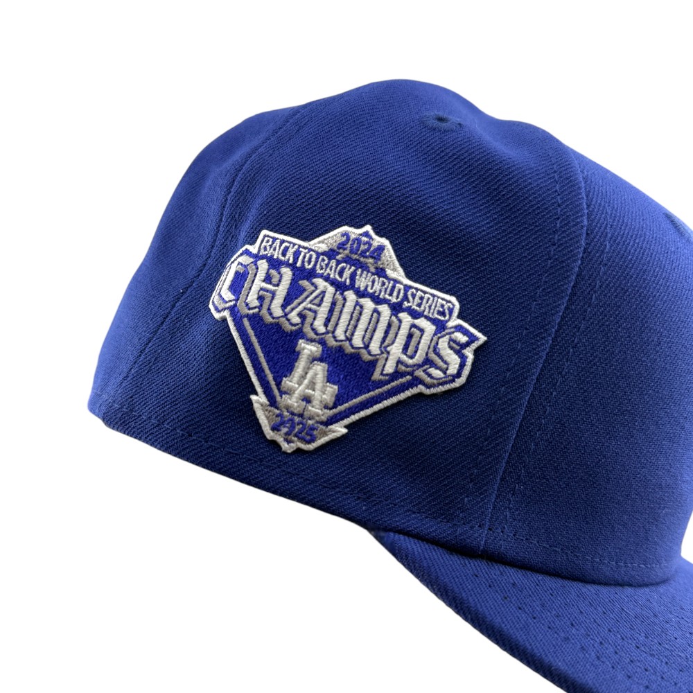 Los Angeles Dodgers Royal Blue Back-to-Back World Series Champs Diamond Patch New Era 59FIFTY Fitted Hat
