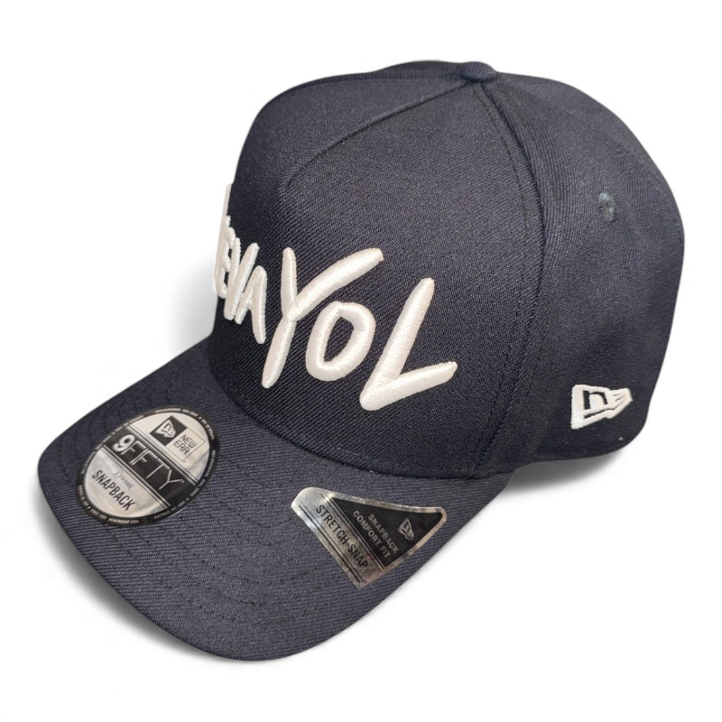 NuevaYol Navy Dominican Republic DR Flag Patch Kelly Green UV New Era A-Frame Snapback Hat