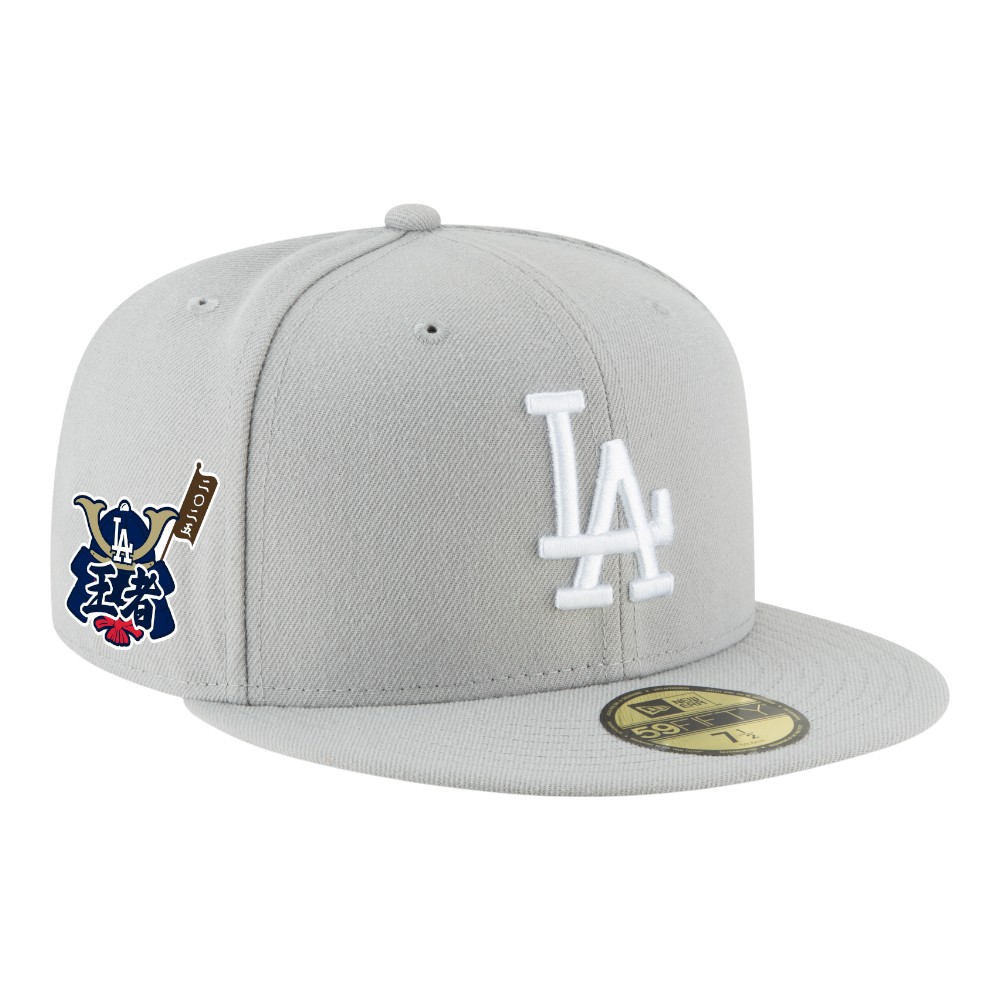 Los Angeles Dodgers Gray World Series Champs Samurai Patch Grey UV