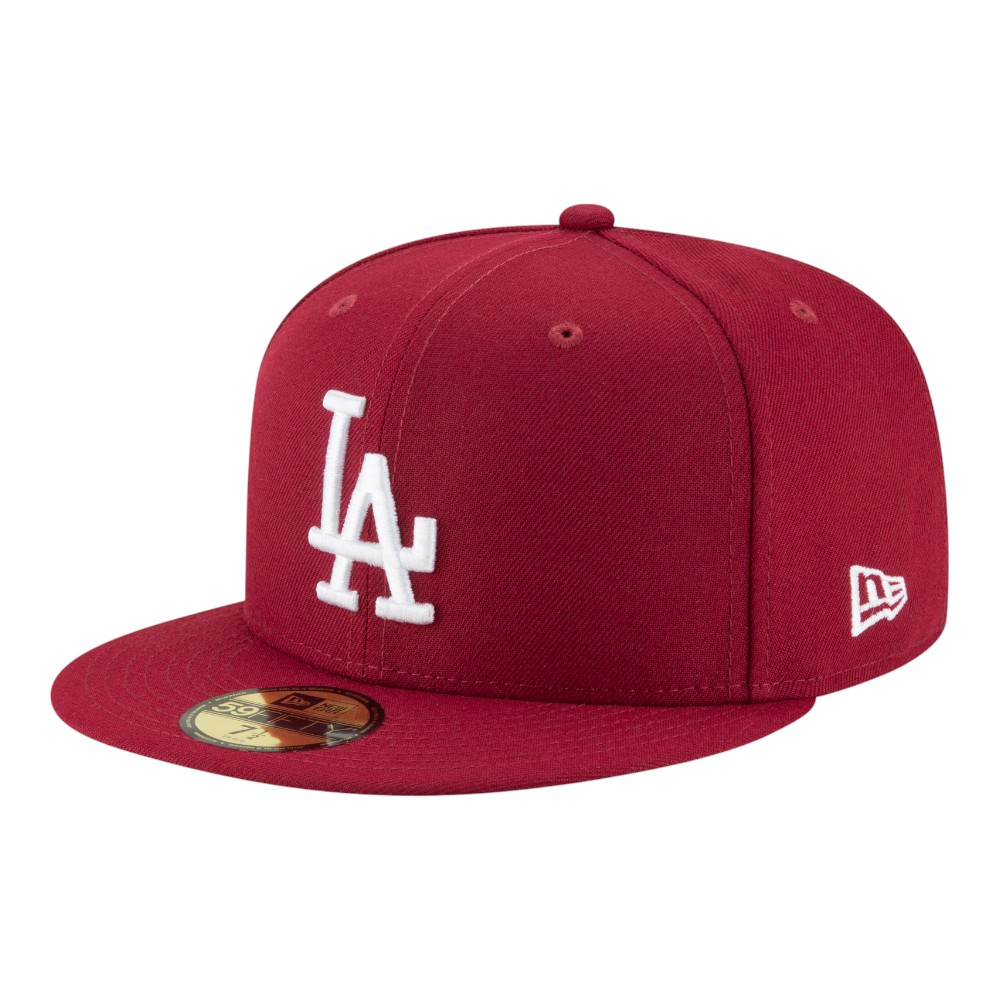 Los Angeles Dodgers Cardinal Red World Series Champs Samurai Patch Grey UV New Era 59FIFTY Fitted Hat