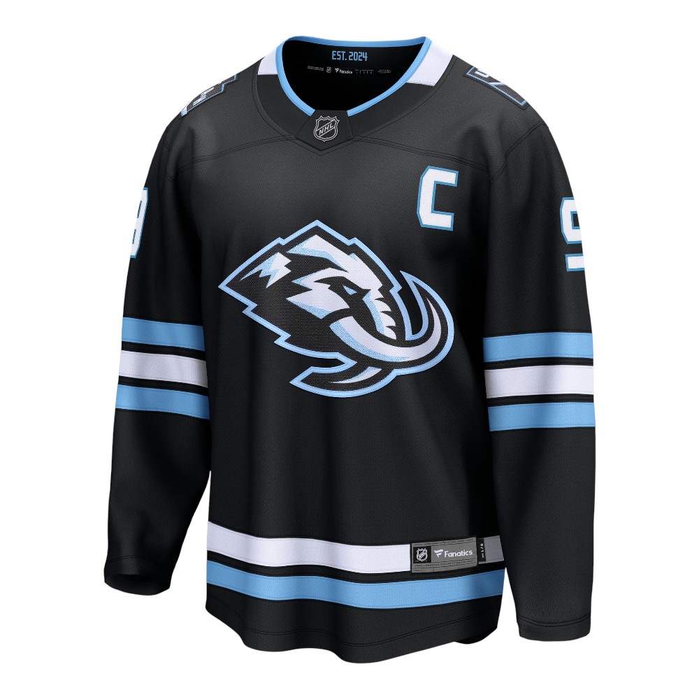 Utah Mammoth Clayton Keller Black Fanatics Home Breakaway Player Jersey