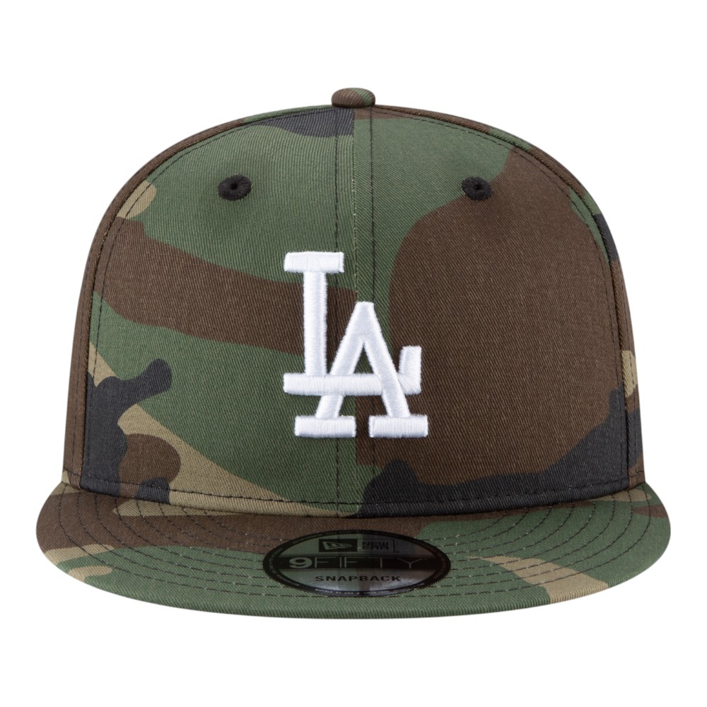 Los Angeles Dodgers Woodland Camo 2025 World Series Champions Patch New Era 9FIFTY Snapback Hat