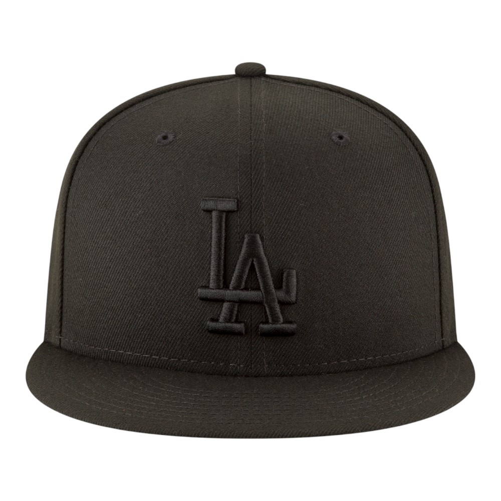 Los Angeles Dodgers Black on Black Back-to-Back Champs Baseball Diamond Patch New Era 9FIFTY Snapback Hat