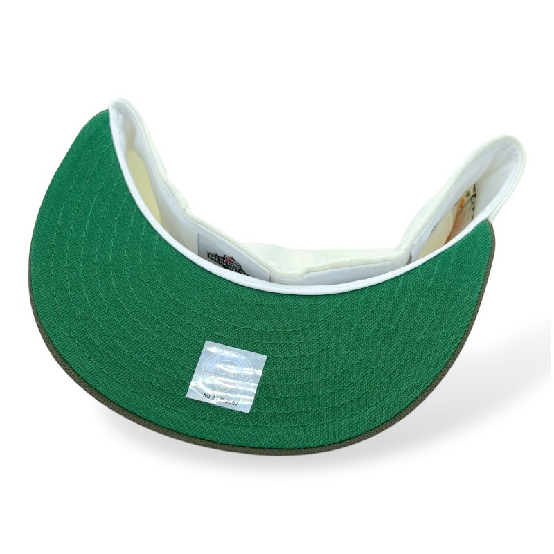 Spokane Indians Chrome and Olive Northwest League Patch Green UV New Era 59FIFTY Fitted Hat