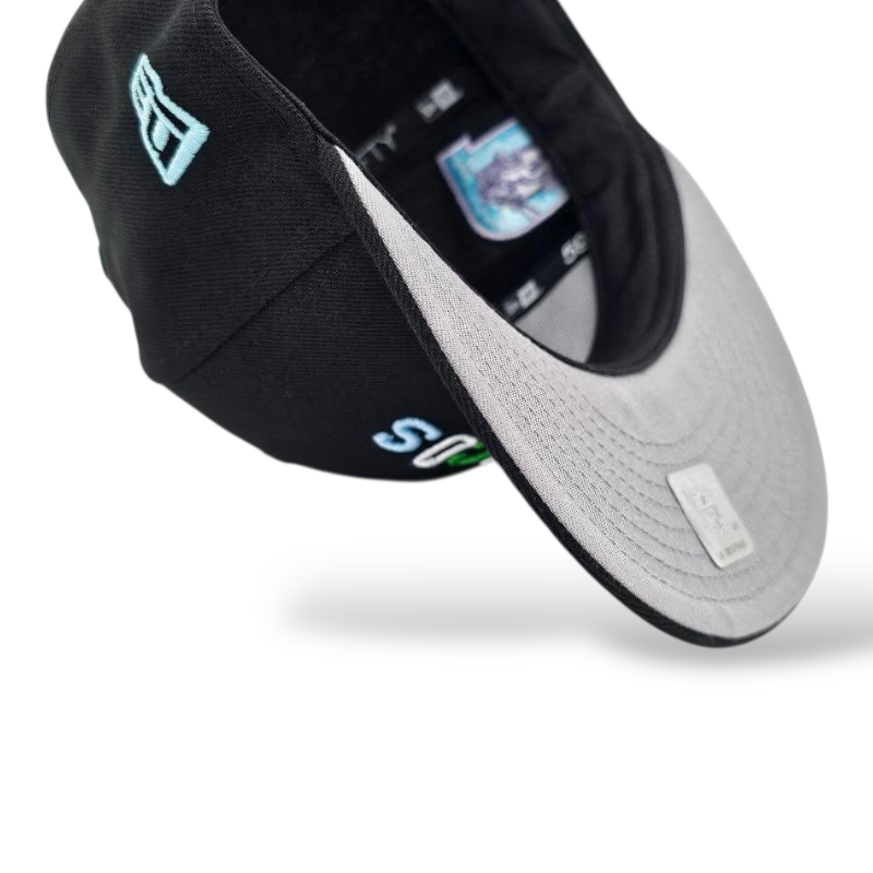 Denver Broncos Chrome Black Leon the Lab PS2 Gray UV New Era 59FIFTY Fitted Hat