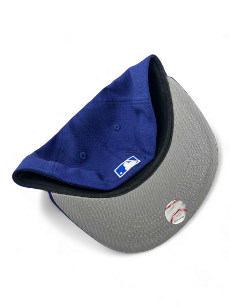 Kids Los Angeles Dodgers Royal Blue Cooperstown Gray UV Custom New Era 59FIFTY Fitted Hat