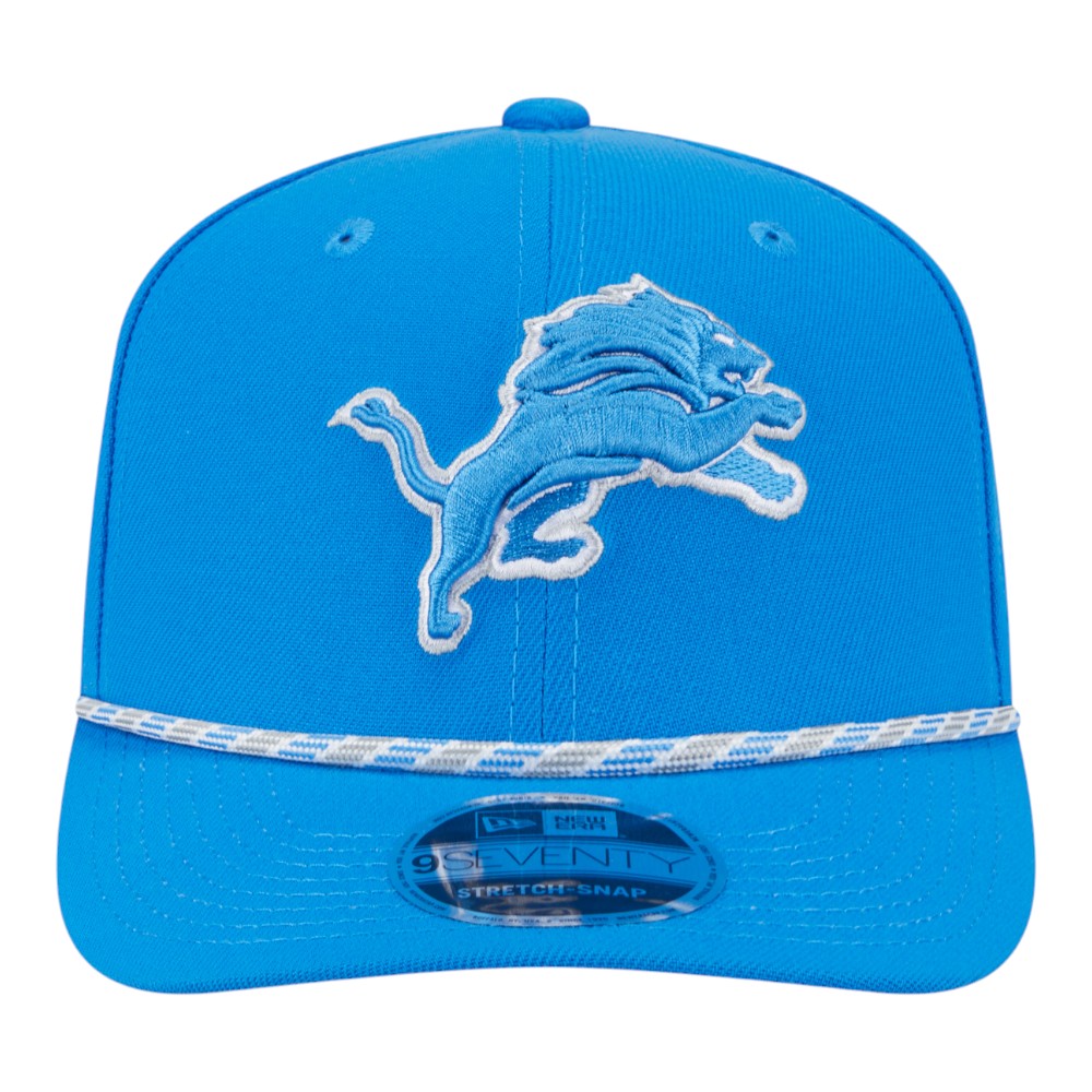 Detroit Lions Blue Multi Rope New Era 9SEVENTY Stretch Snapback Hat