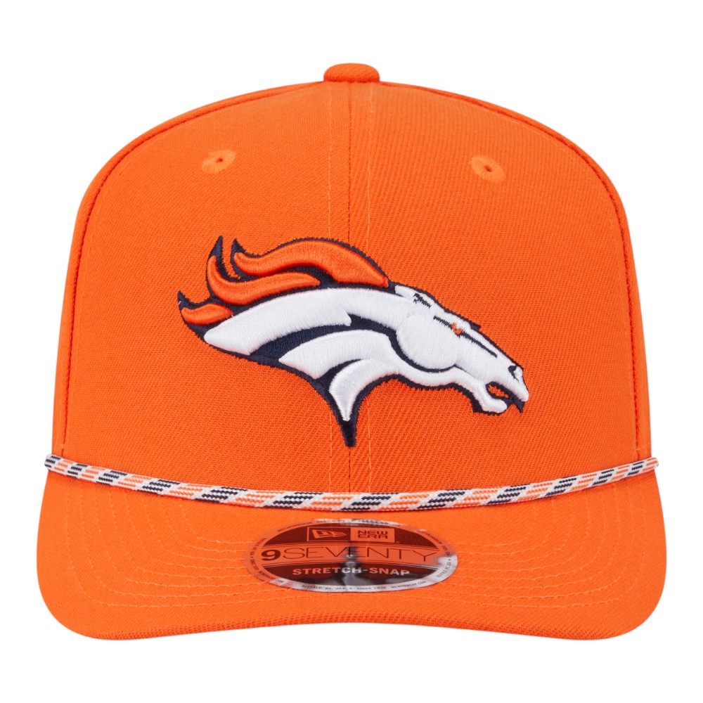 Denver Broncos Orange Multi Rope New Era 9SEVENTY Stretch Snapback Hat