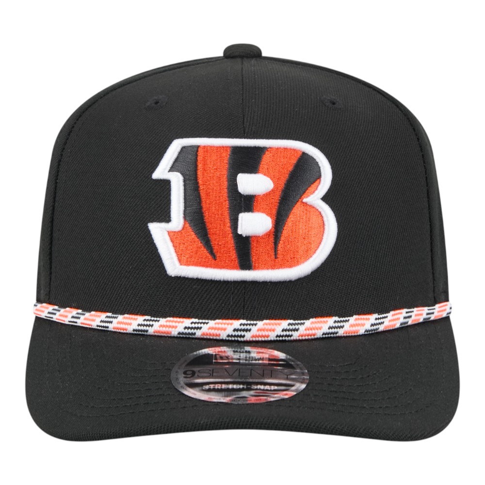 Cincinnati Bengals Black Multi Rope New Era 9SEVENTY Stretch Snapback Hat