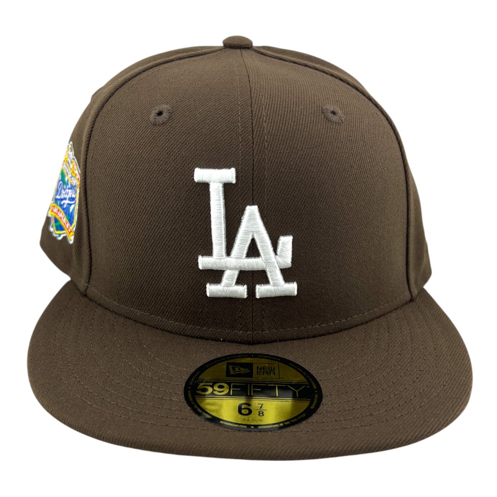 Los Angeles Dodgers Walnut Brown 40th Anniversary Patch Grey UV New Era 59FIFTY Fitted Hat