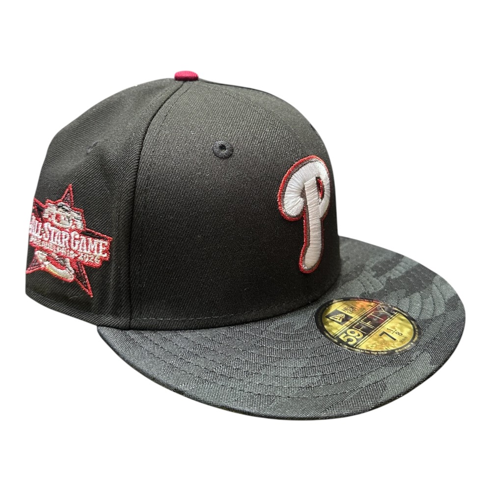 Philadelphia Phillies Black Camo Two Tone 2026 All Star Game Patch Grey UV New Era 59FIFTY Fitted Hat