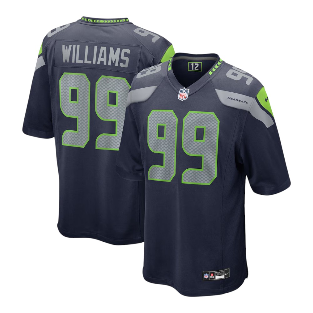 Seattle Seahawks Leonard Williams College Navy Nike Game Jersey