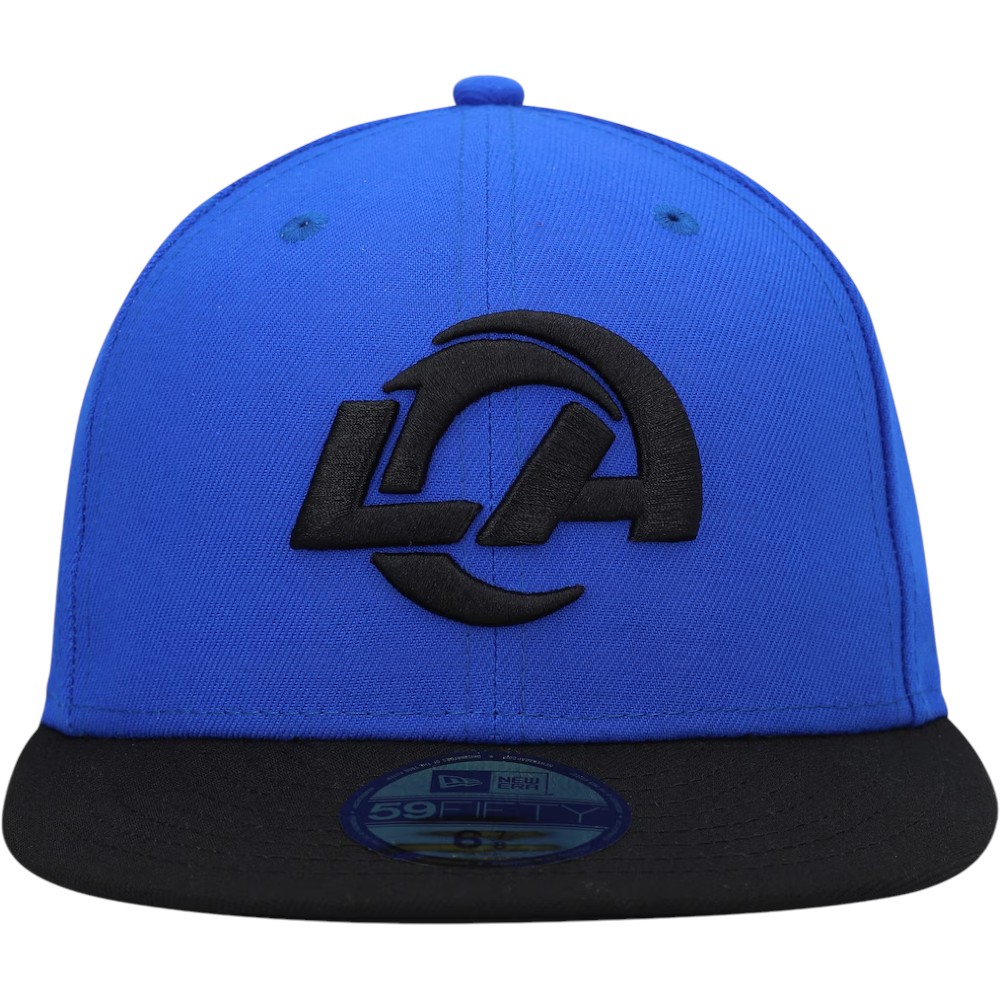 Los Angeles Rams Royal and Black 2Tone NFL New Era 59FIFTY Fitted Hat