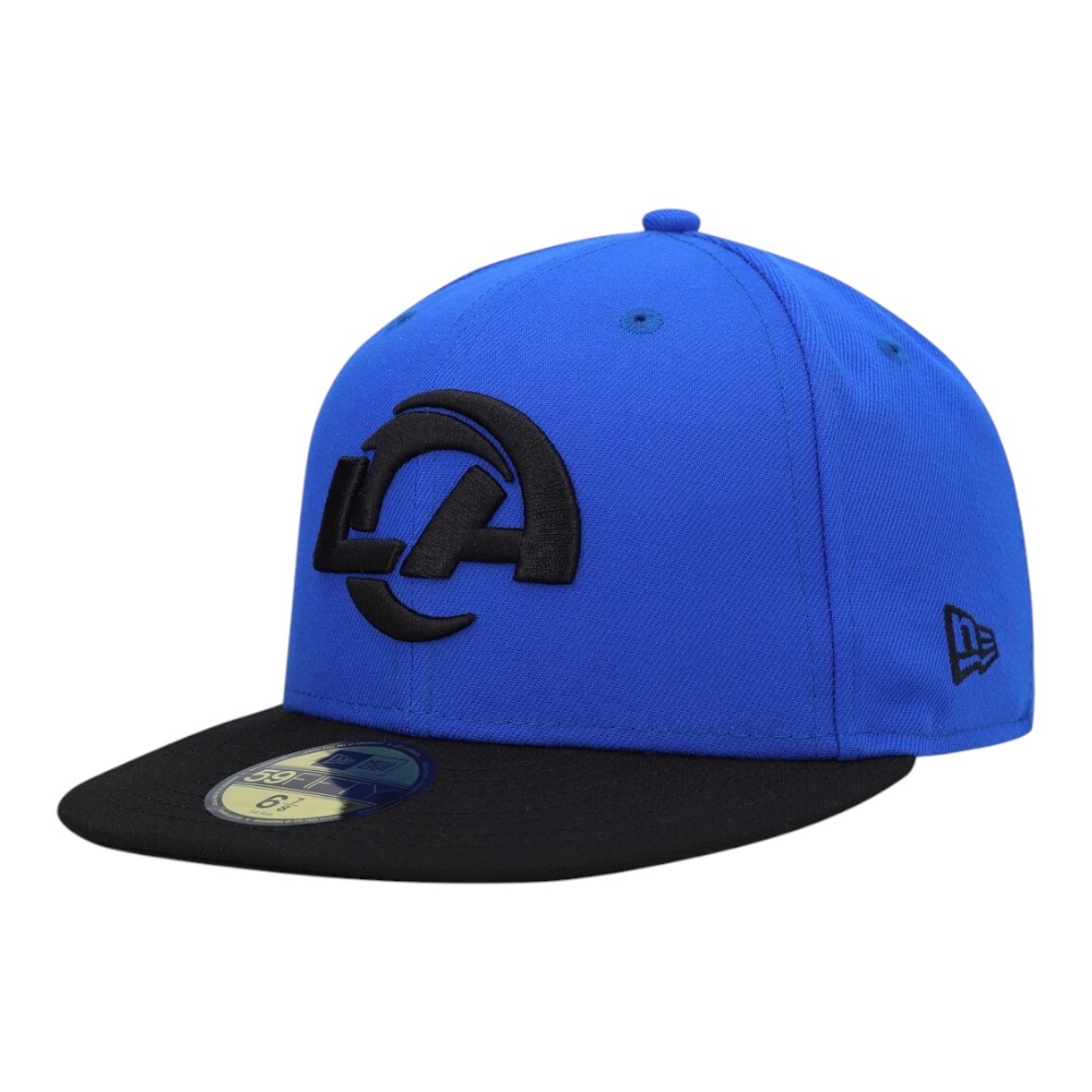 Los Angeles Rams Royal and Black 2Tone NFL New Era 59FIFTY Fitted Hat