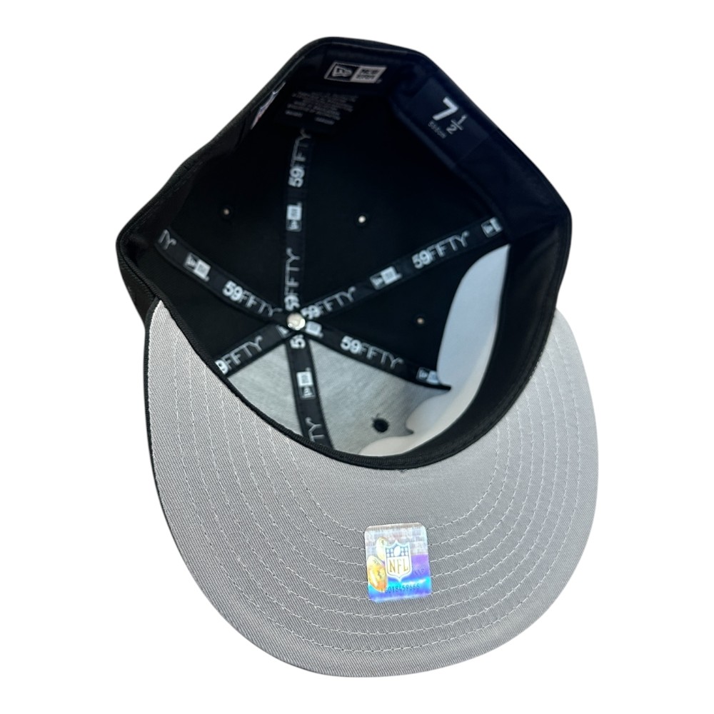 San Francisco 49ers Black Camo Two Tone Wordmark Logo 40th Anniversary Patch Grey UV New Era 59FIFTY Fitted Hat
