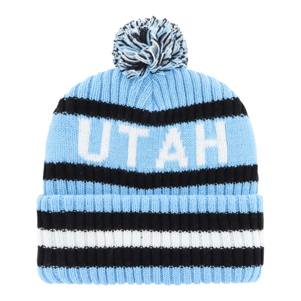Utah Mammoth Striped Bering '47 Toque Pom Beanie Knit