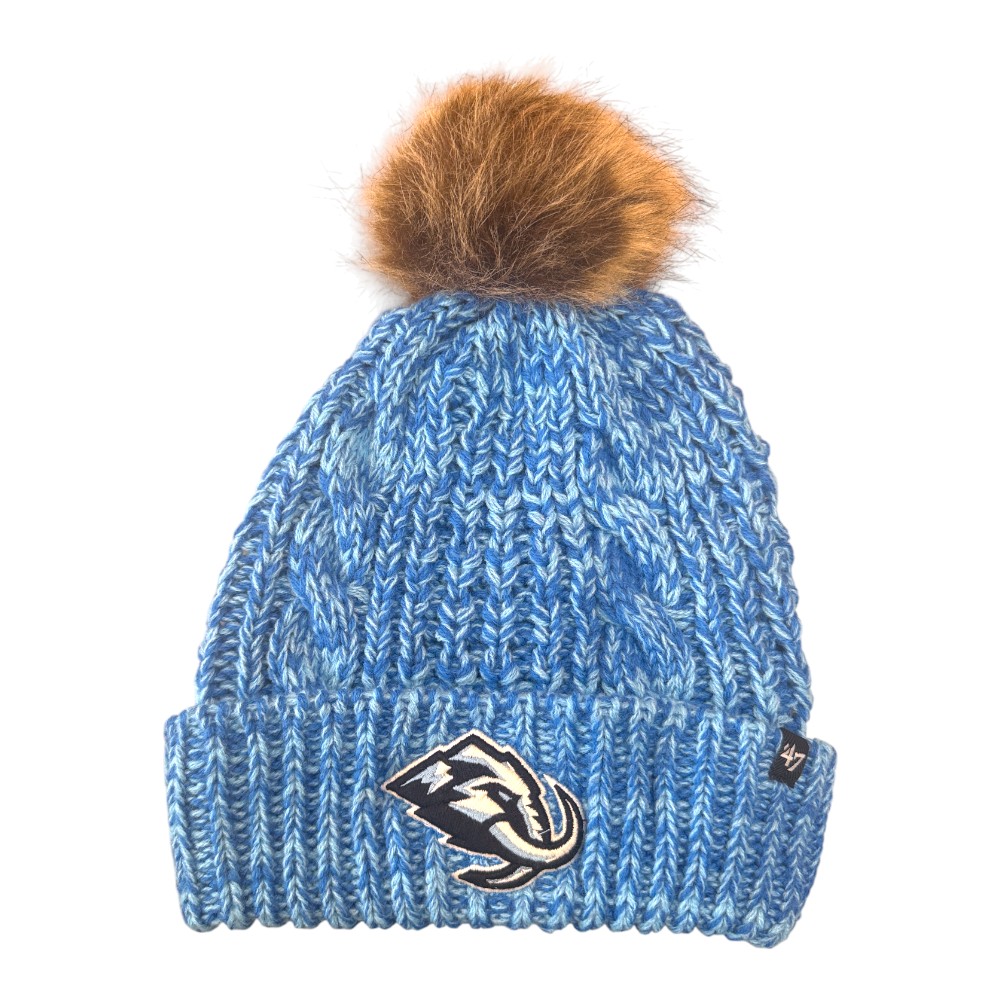 Women's Utah Mammoth Blue '47 Brand Meeko Knit Beanie Hat