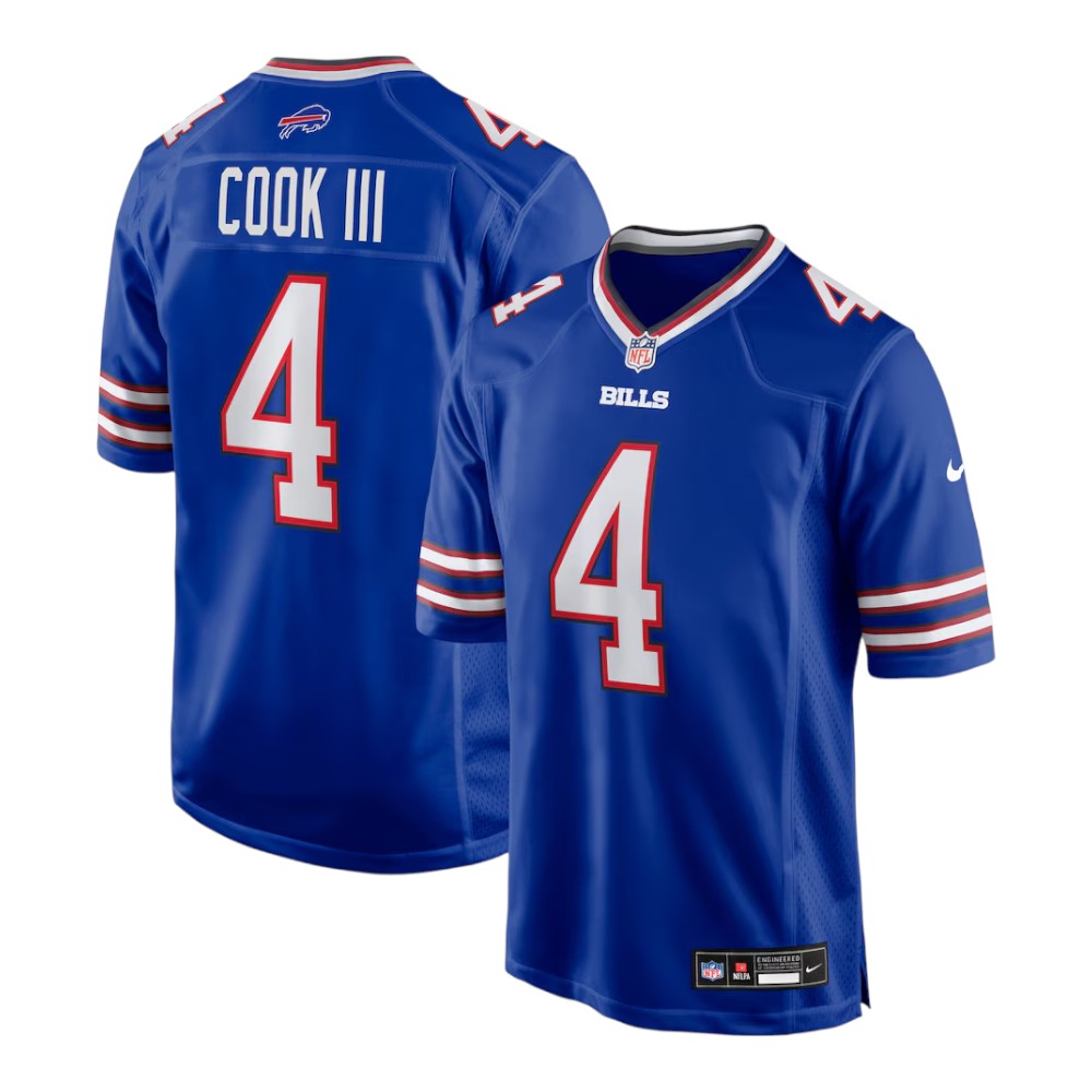 Buffalo Bills James Cook III Royal Blue Nike Game Jersey