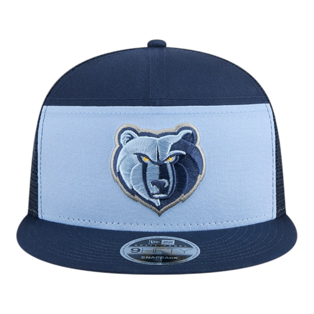 Memphis Grizzlies Navy Outdoor New Era 9FIFTY Split Panel Snapback Hat