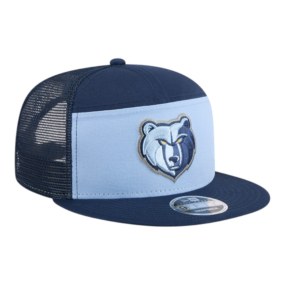 Memphis Grizzlies Navy Outdoor New Era 9FIFTY Split Panel Snapback Hat