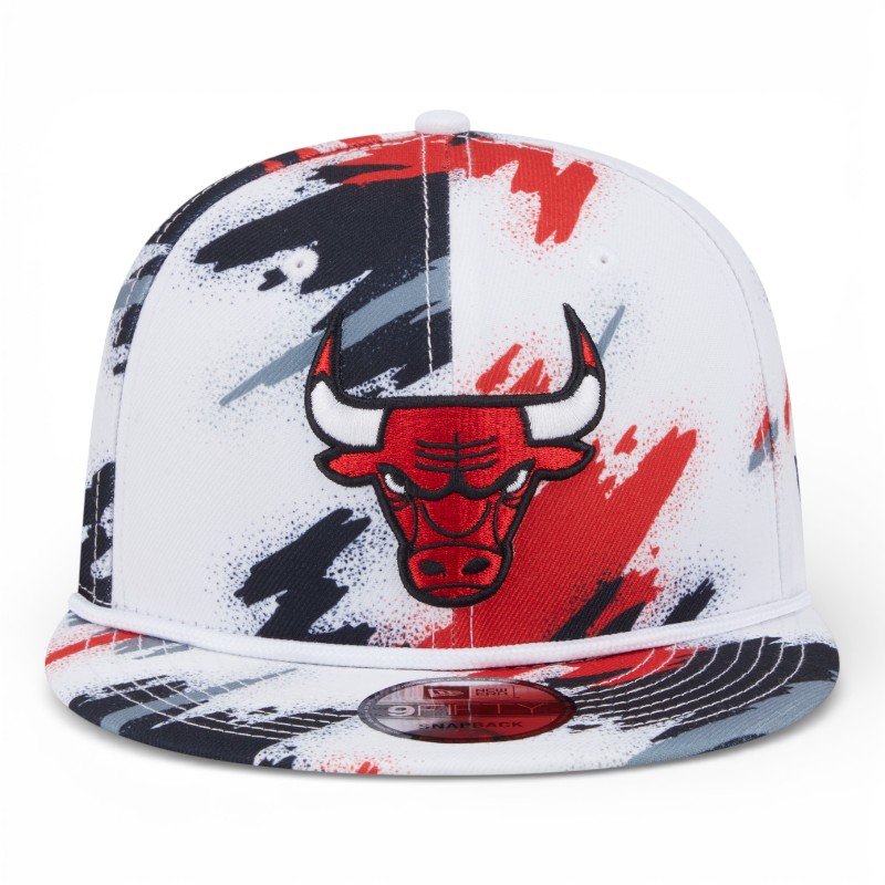 Chicago Bulls White Paint Splatter Rope New Era 9FIFTY Snapback