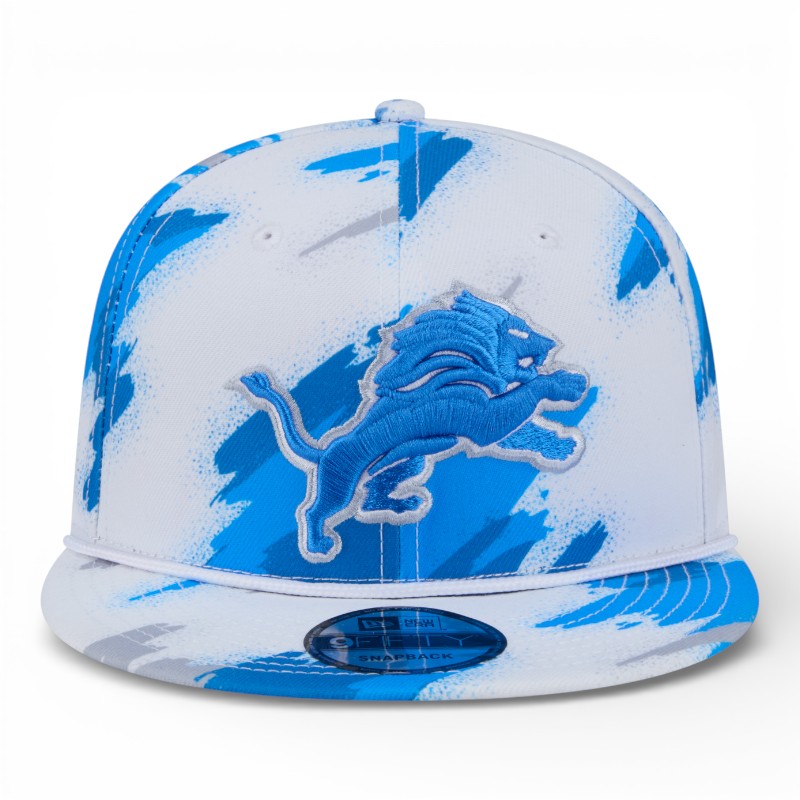 Detroit Lions White Paint Splatter Rope New Era 9FIFTY Snapback