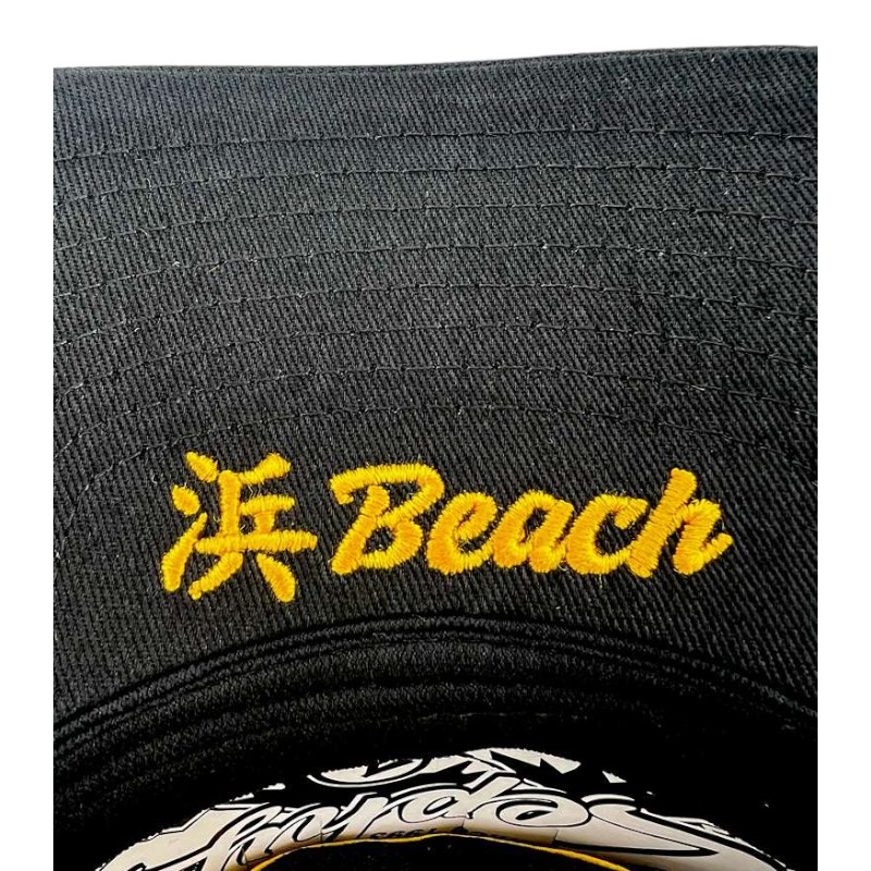 Long Beach State Black and Yellow Japanese Kanji Zephyr Snapback Hat
