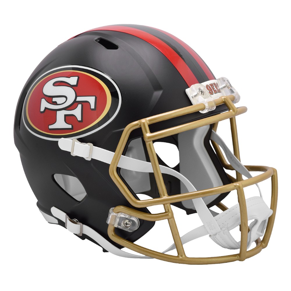 San Francisco 49ers Black Rivalries On Field Riddell Alternate Replica Speed