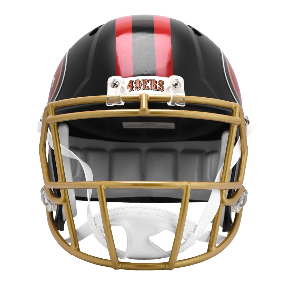 San Francisco 49ers Black Rivalries On Field Riddell Alternate Replica Speed