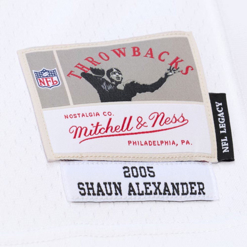 Seattle Seahawks Shaun Alexander White 2005 Mitchell & Ness Legacy NFL Jersey