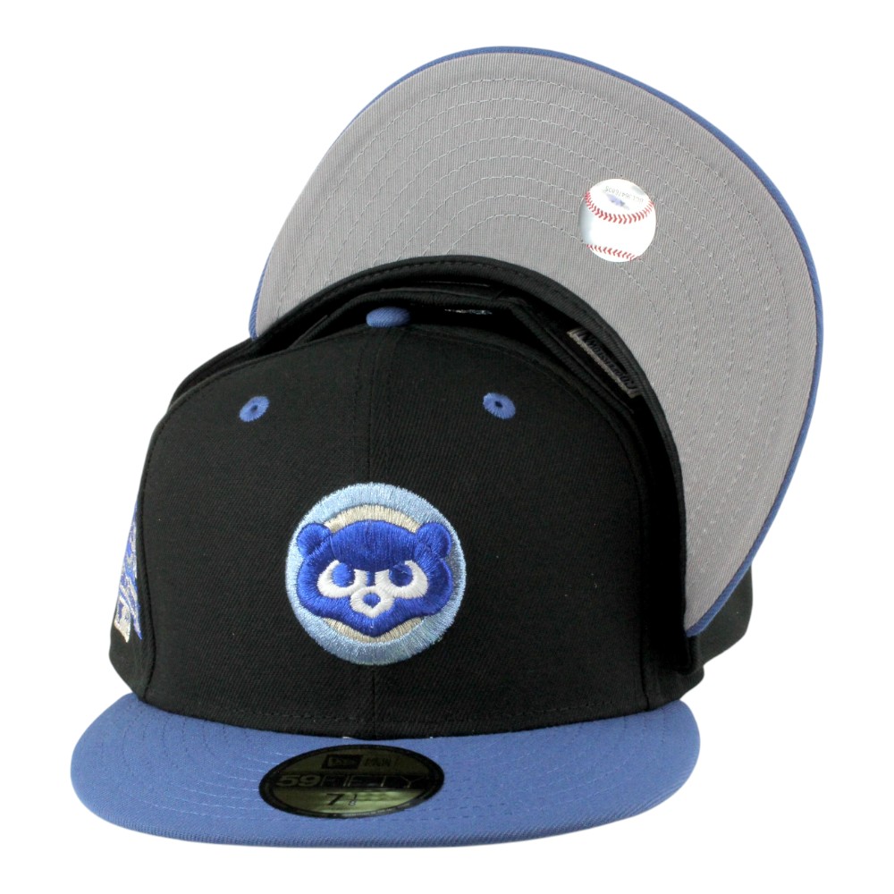 Chicago Cubs Black and Blue Two Tone 1990 ASG Patch Grey UV New Era 59FIFTY Fitted Hat