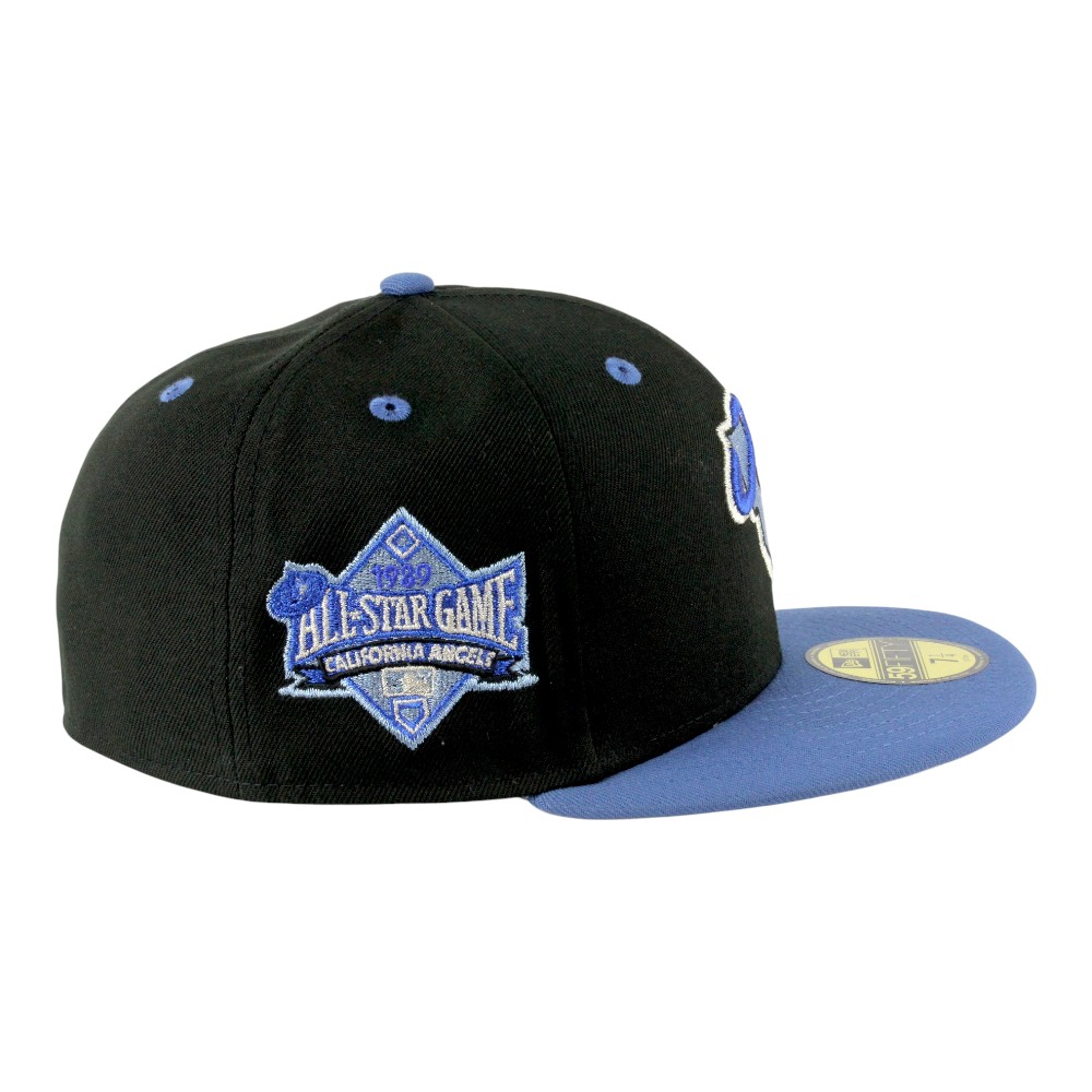California Angels Black and Blue Two Tone 1989 ASG Patch Grey UV New Era 59FIFTY Fitted Hat