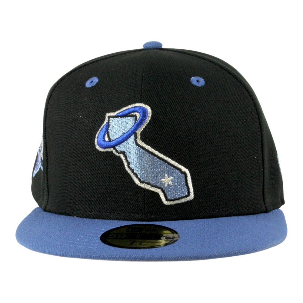 California Angels Black and Blue Two Tone 1989 ASG Patch Grey UV New Era 59FIFTY Fitted Hat
