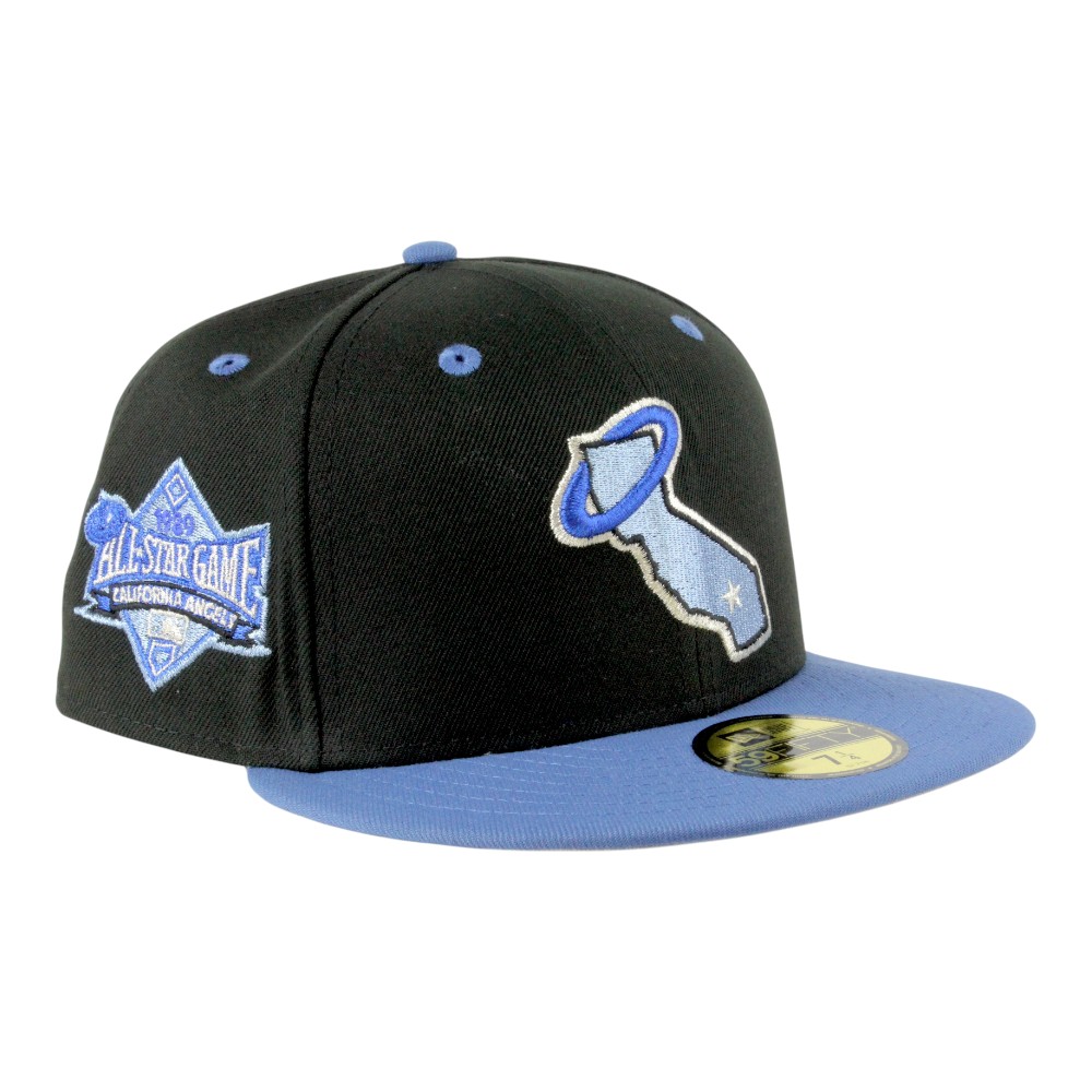California Angels Black and Blue Two Tone 1989 ASG Patch Grey UV New Era 59FIFTY Fitted Hat
