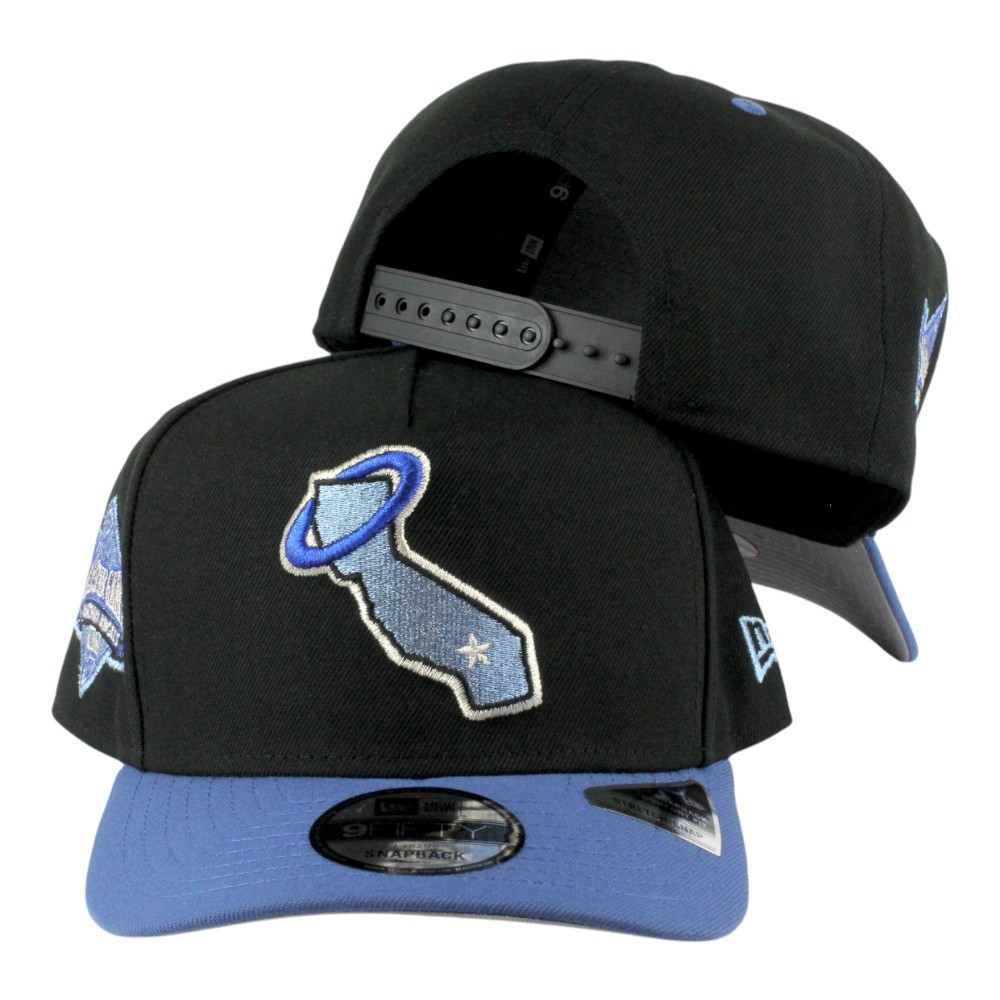 Los Angeles Angels Black and Blue Two Tone 1989 ASG Patch Grey UV New Era 9FIFTY A-Frame Snapback Hat