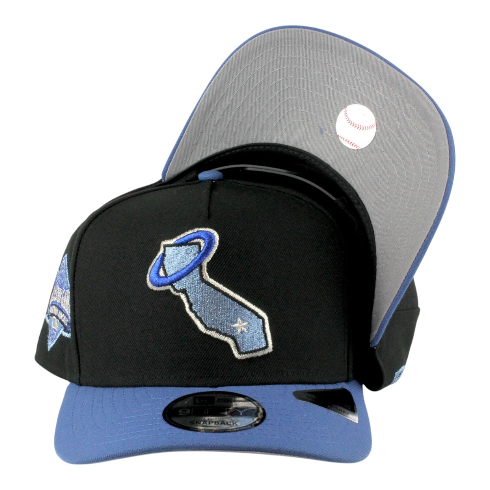 Los Angeles Angels Black and Blue Two Tone 1989 ASG Patch Grey UV New Era 9FIFTY A-Frame Snapback Hat