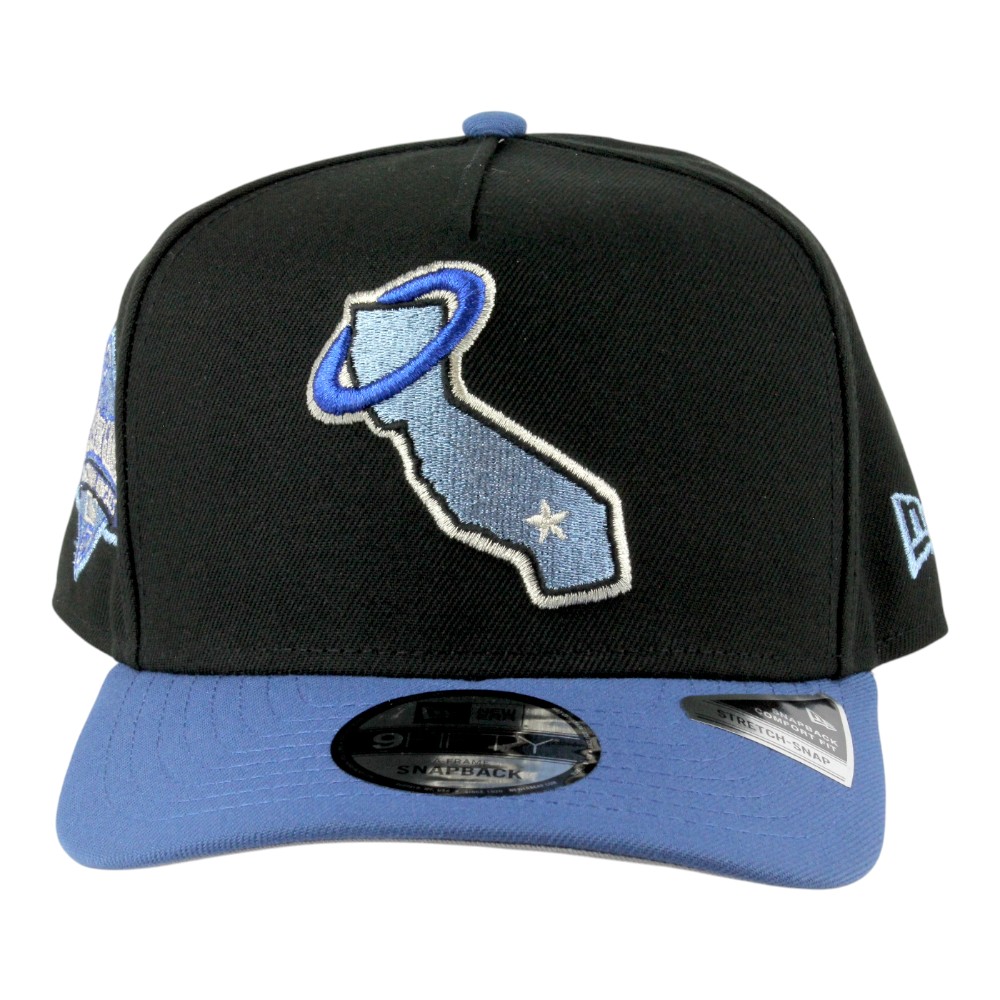Los Angeles Angels Black and Blue Two Tone 1989 ASG Patch Grey UV New Era 9FIFTY A-Frame Snapback Hat