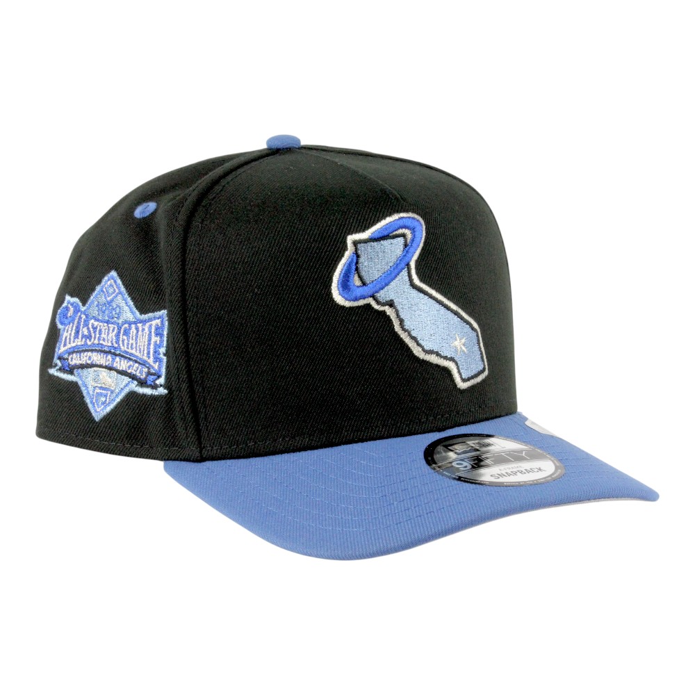 Los Angeles Angels Black and Blue Two Tone 1989 ASG Patch Grey UV New Era 9FIFTY A-Frame Snapback Hat