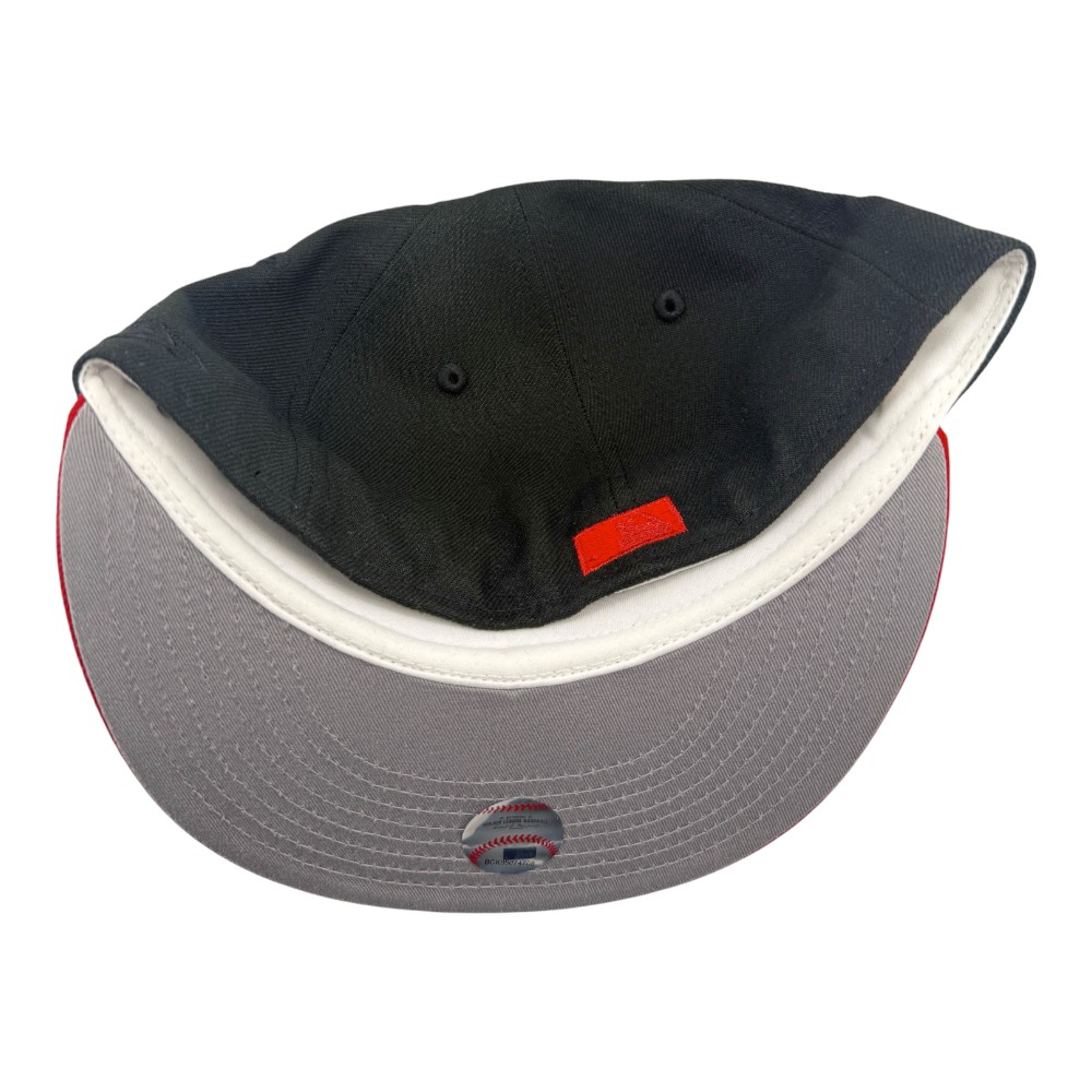 Los Angeles Dodgers Black and Red Two Tone 40th Anniversary Patch Grey UV New Era 59FIFTY Fitted Hat