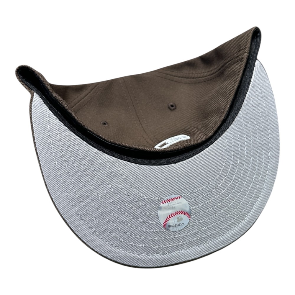 Oakland Athletics White on Brown with Gray UV New Era 59FIFTY Fitted Hat