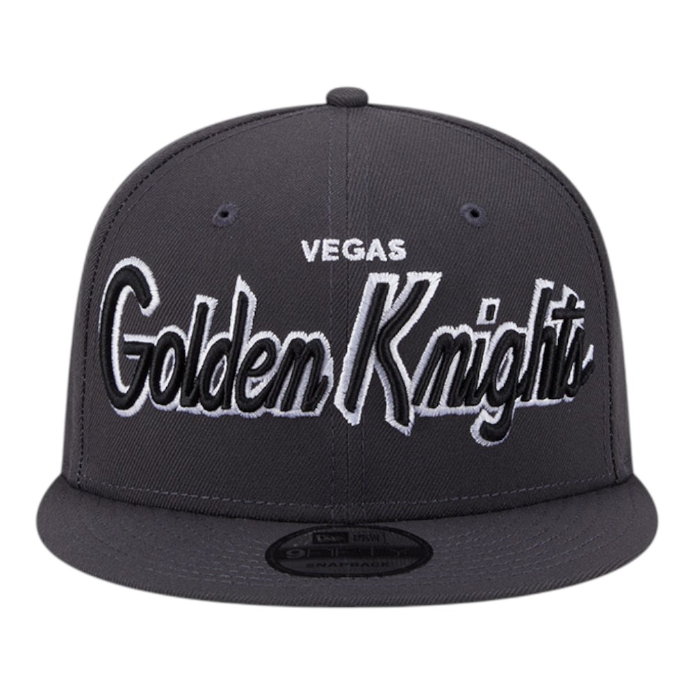 Vegas Golden Knights Graphite Script New Era 9FIFTY Snapback